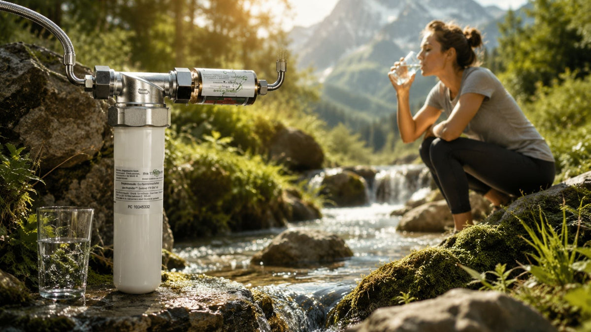 Reines und hexagonales Wasser