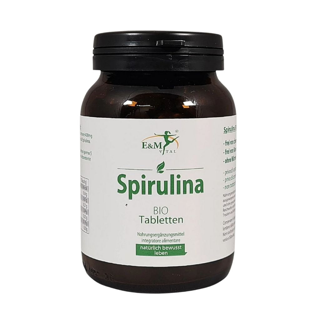 E&M BIO Spirulina Tabs – 400 Stück