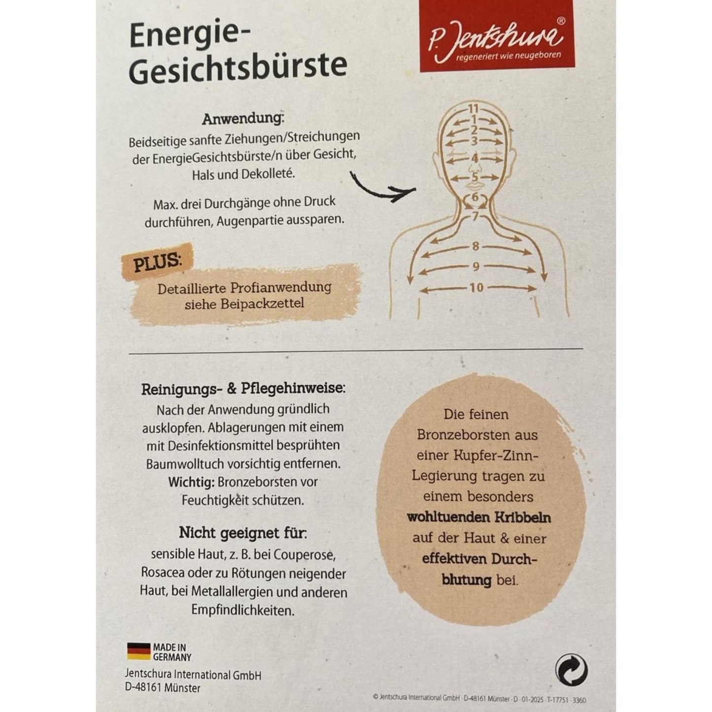 Jentschura GESICHTS Energie-Bürste