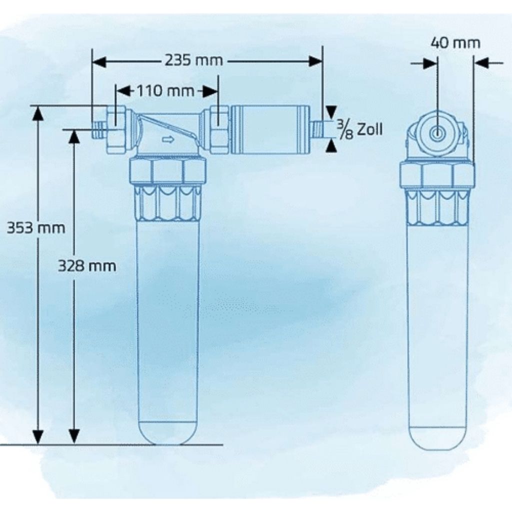 Premium Trinkwasser Filtersystem mit Vitalisierer